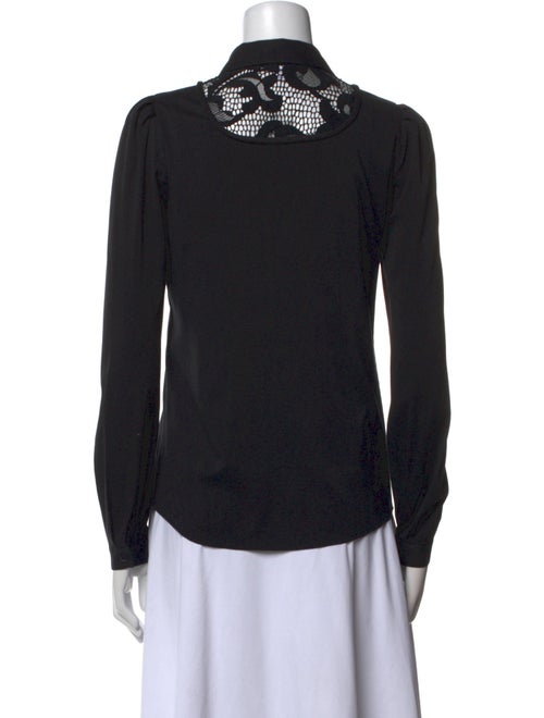 Diane von Furstenberg Long Sleeve Button-Up Top