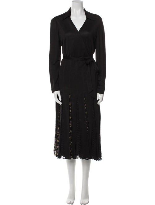 Diane von Furstenberg V-Neck Long Dress