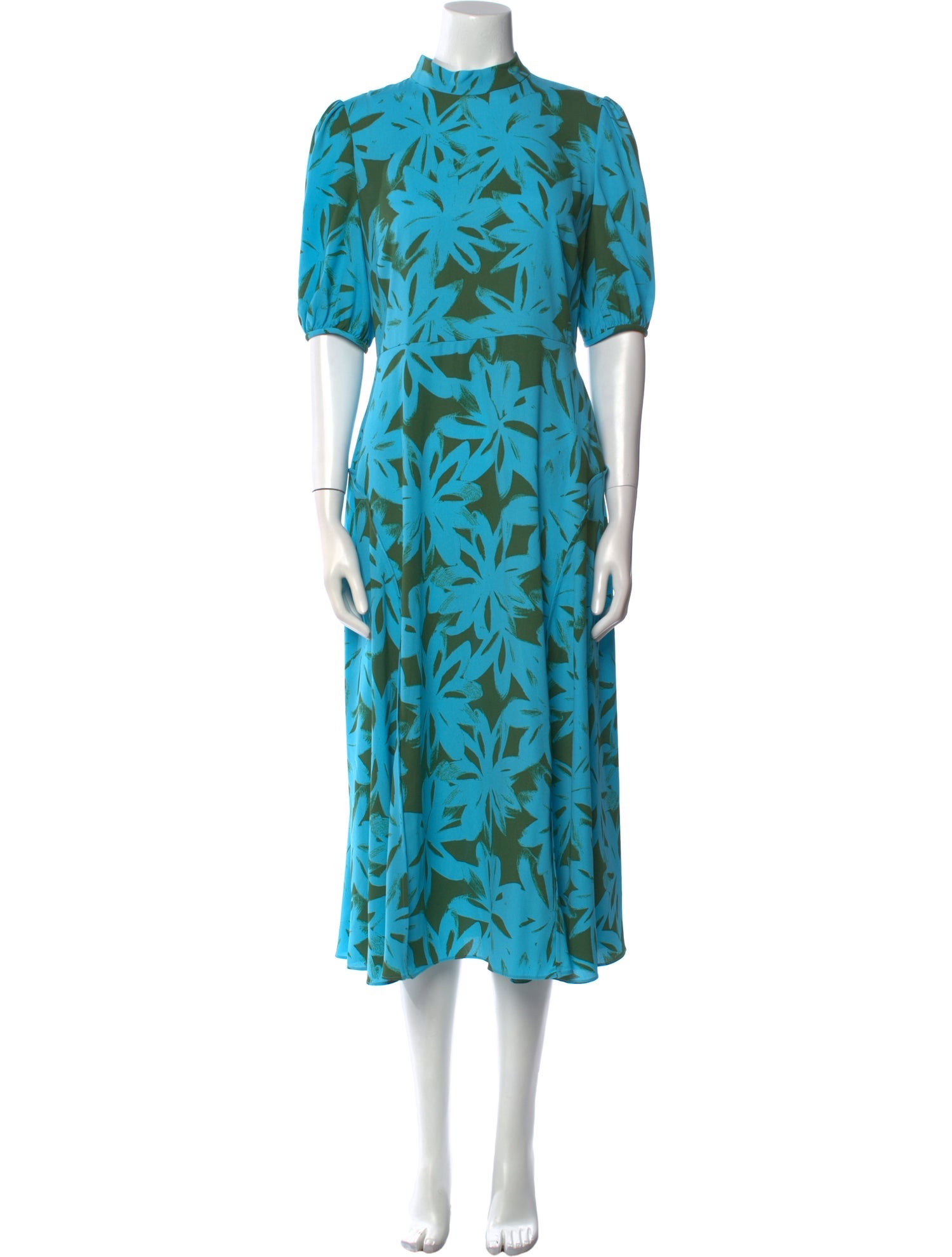 Diane von Furstenberg Floral Print Long Dress