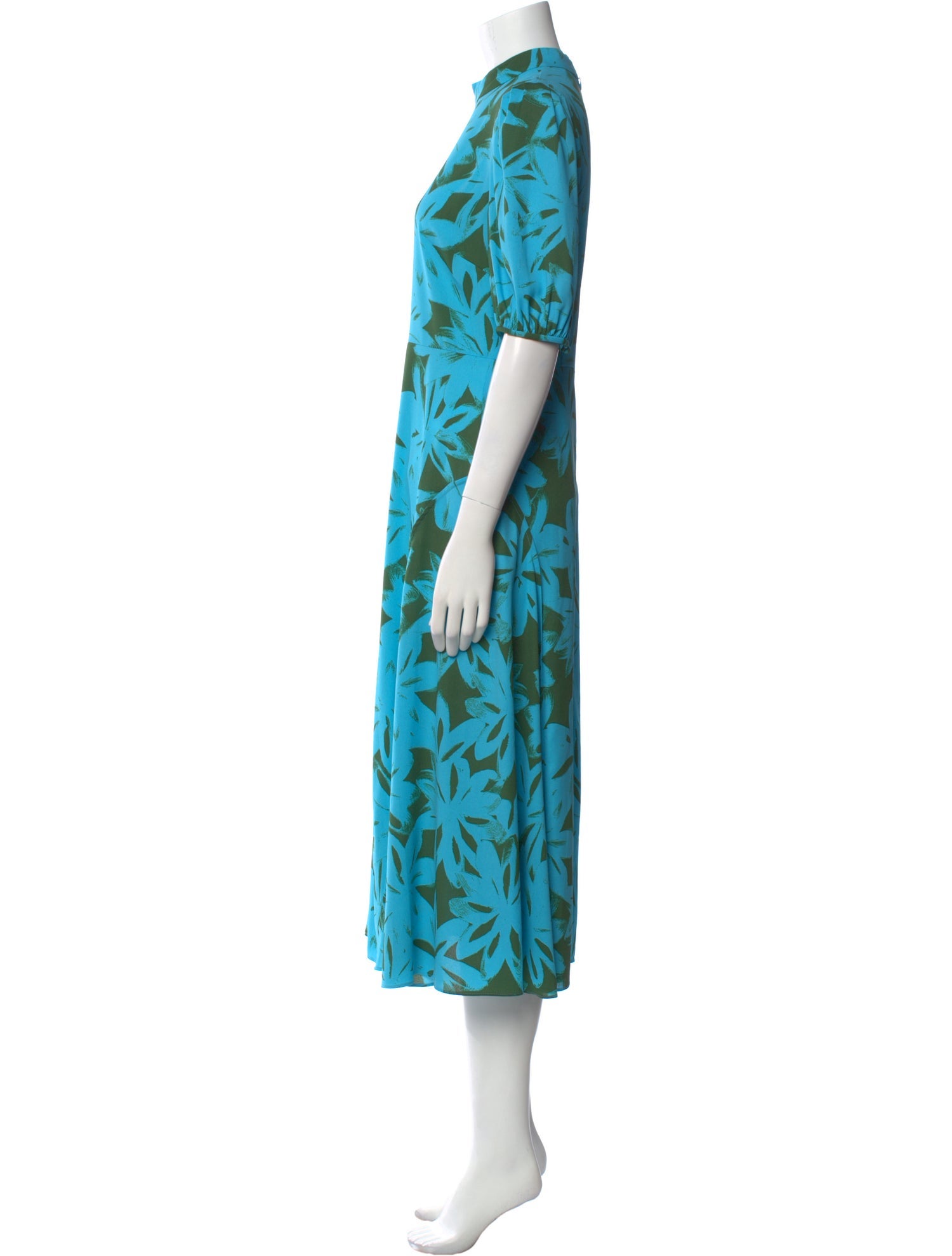 Diane von Furstenberg Floral Print Long Dress