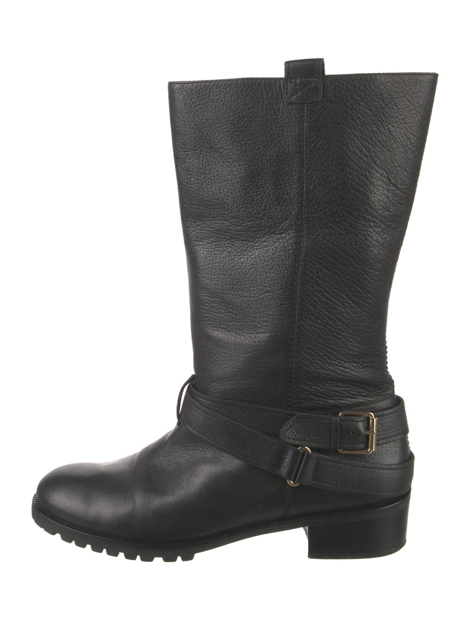 Diane von Furstenberg Leather Moto Boots