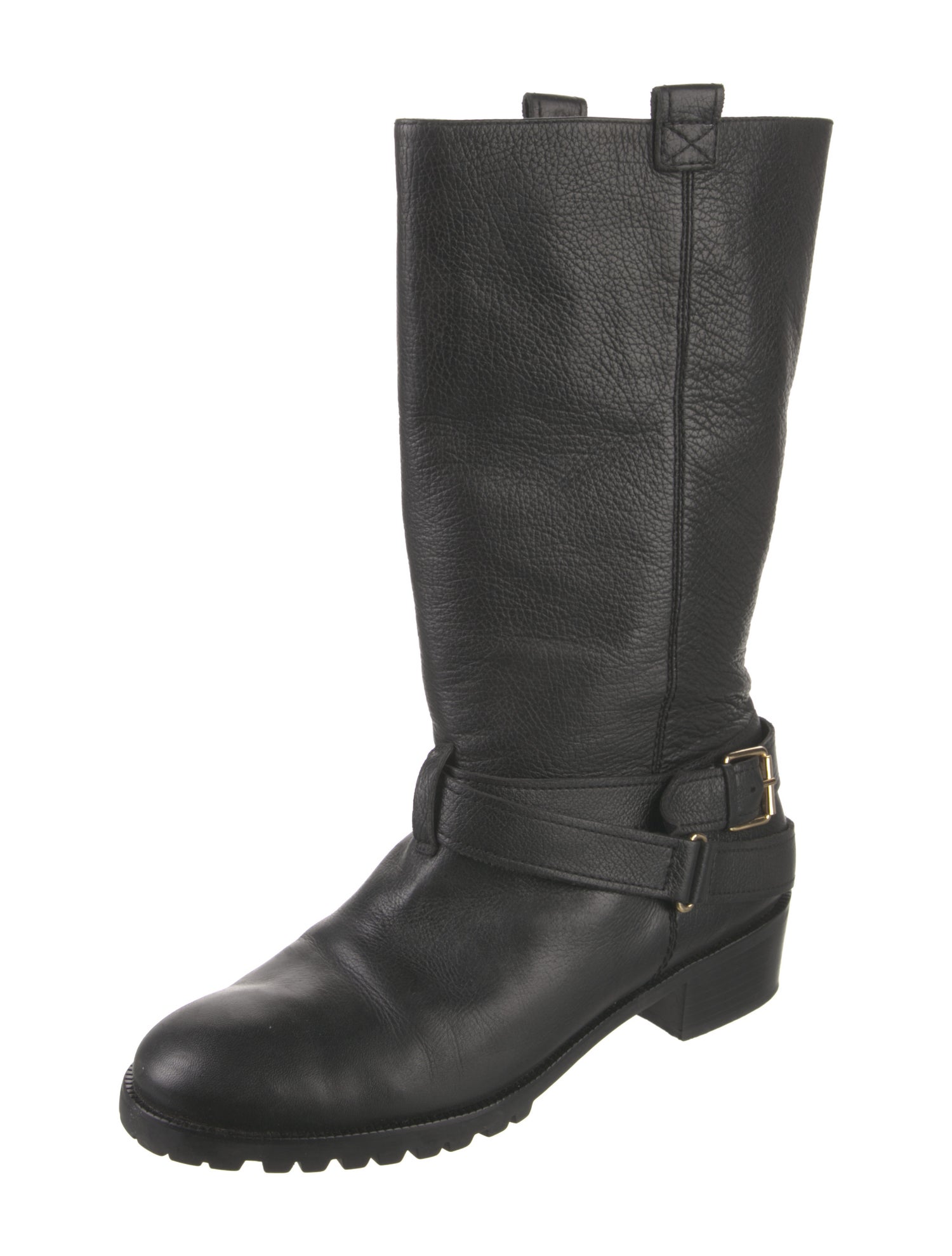 Diane von Furstenberg Leather Moto Boots