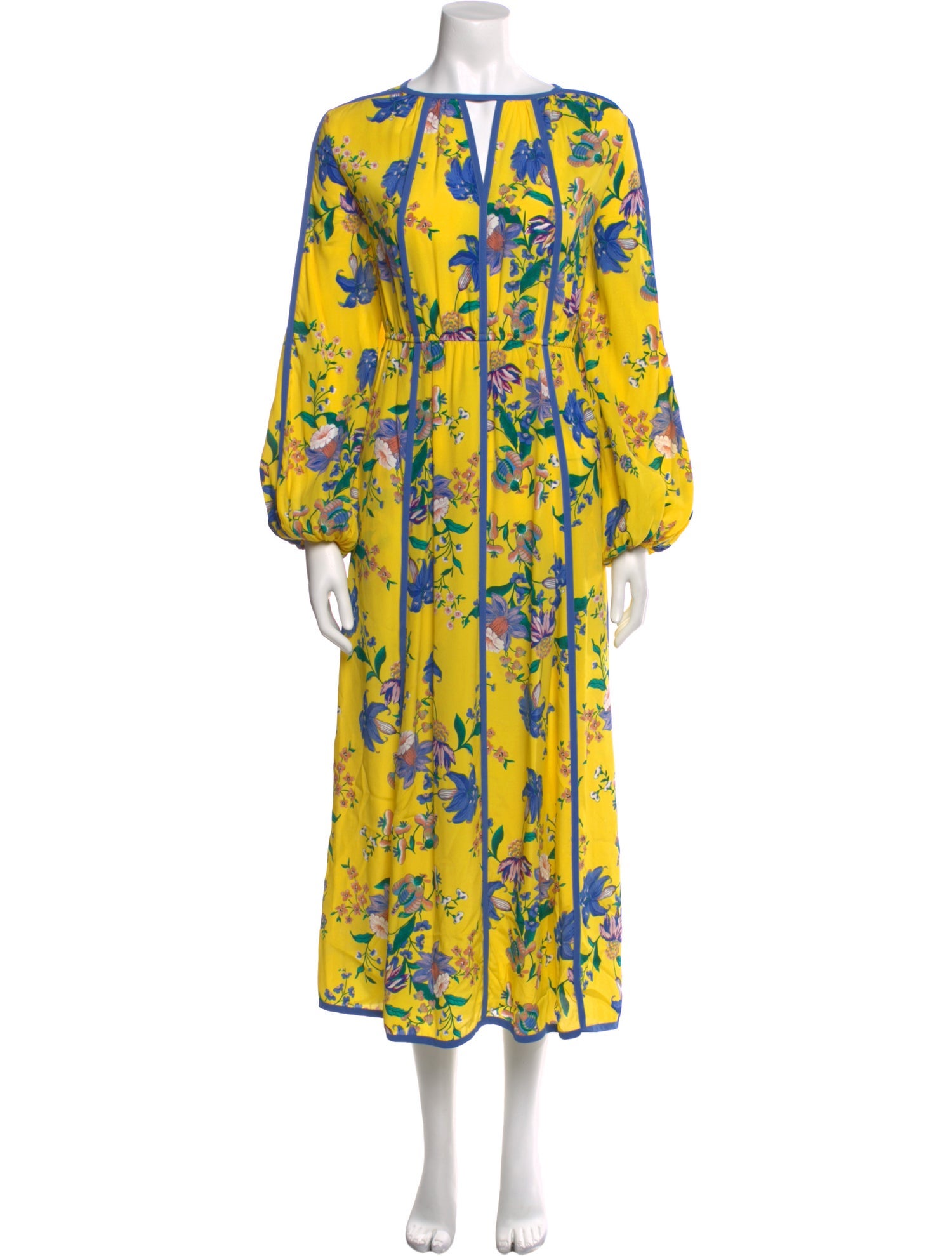 Diane von Furstenberg Floral Print Long Dress