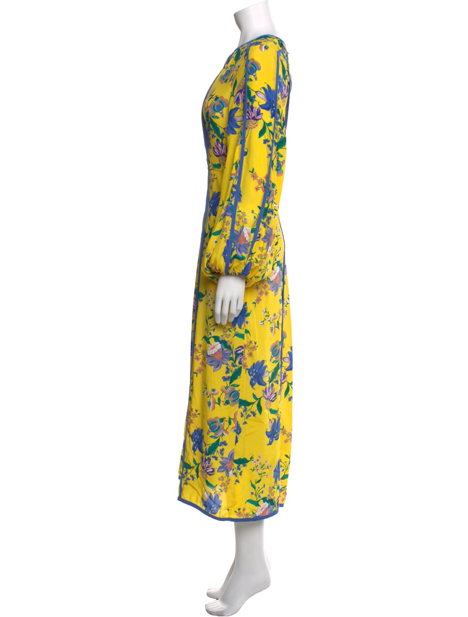 Diane von Furstenberg Floral Print Long Dress
