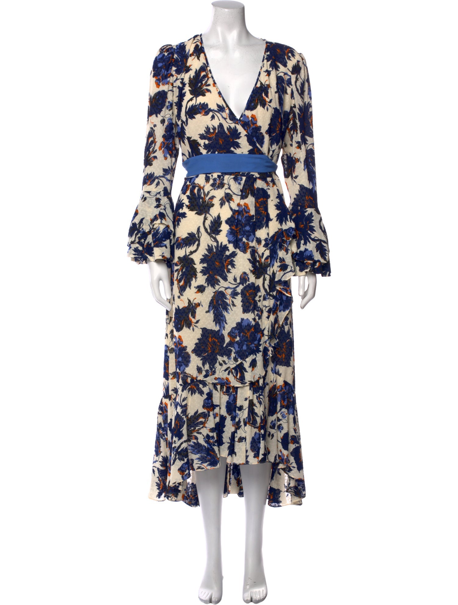 Diane von Furstenberg Floral Print Long Dress