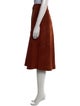 Diane von Furstenberg Suede Midi Length Skirt