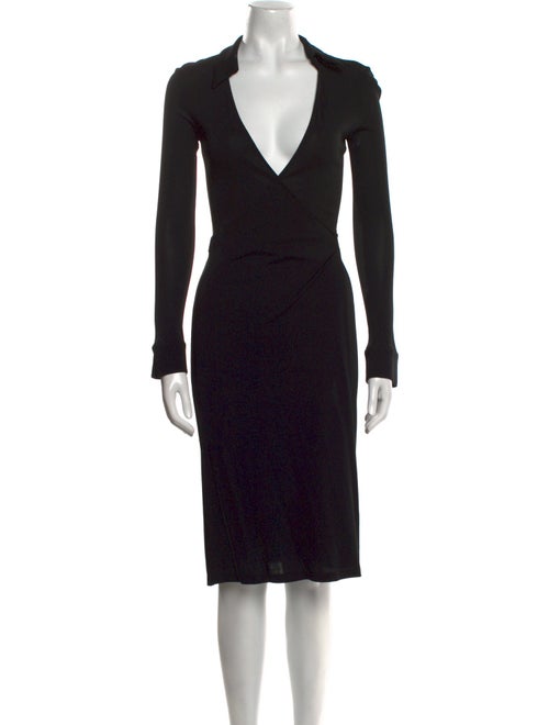 Diane von Furstenberg V-Neck Midi Length Dress