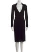 Diane von Furstenberg V-Neck Midi Length Dress