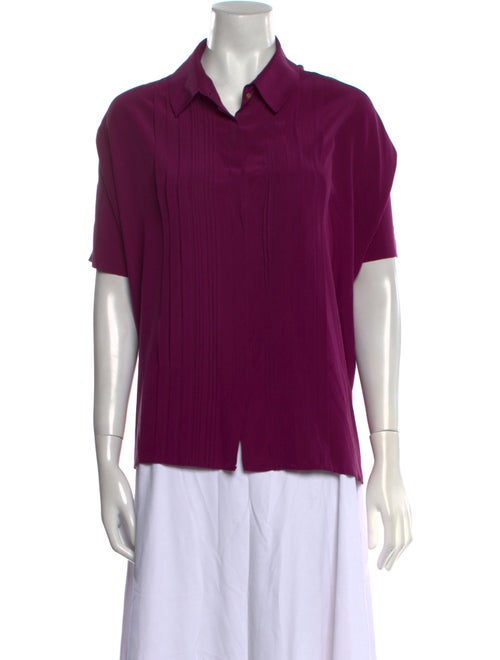 Diane von Furstenberg Silk Short Sleeve Blouse