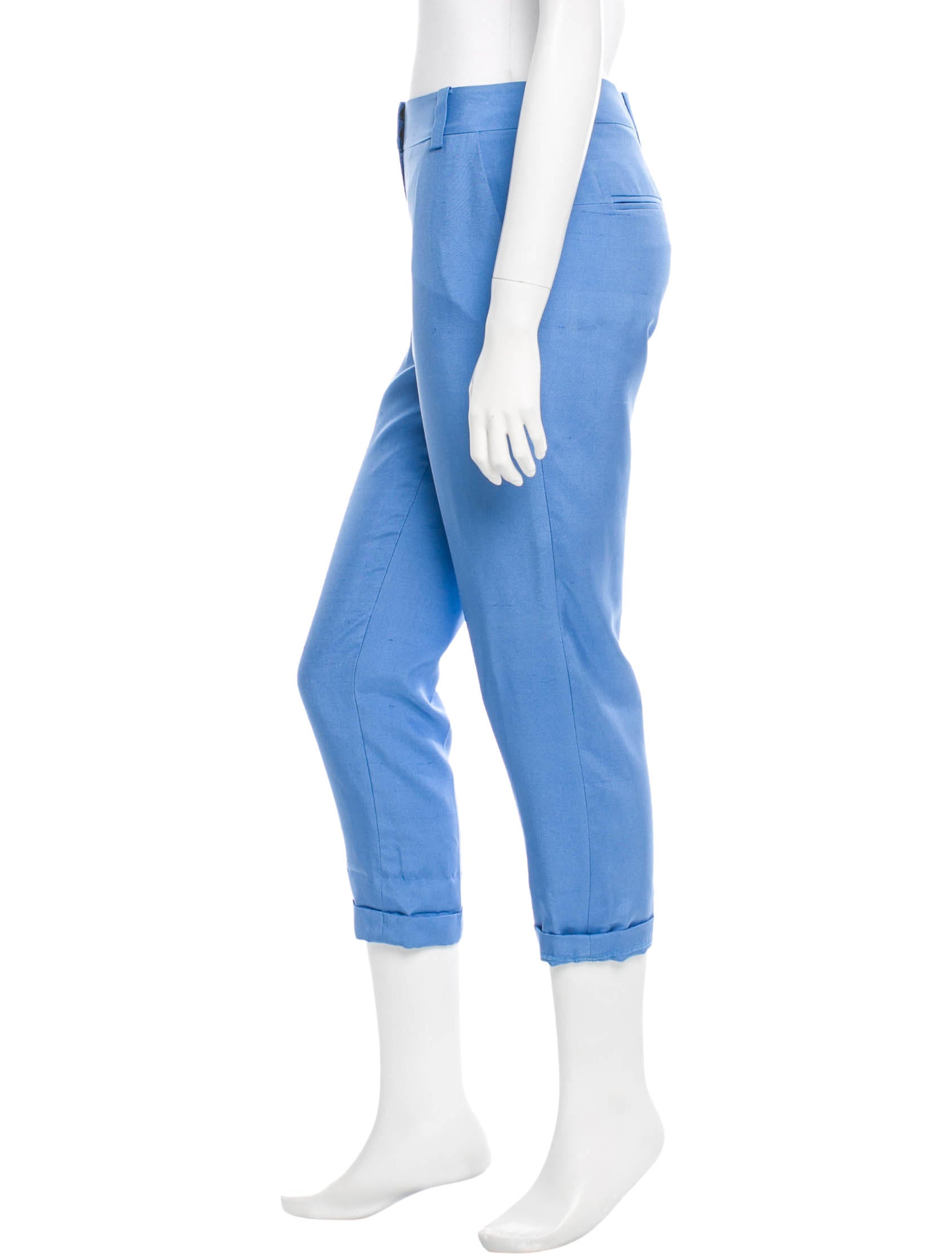 Diane von Furstenberg Silk Cropped Pants - Clothing - WDI55773 | The RealReal