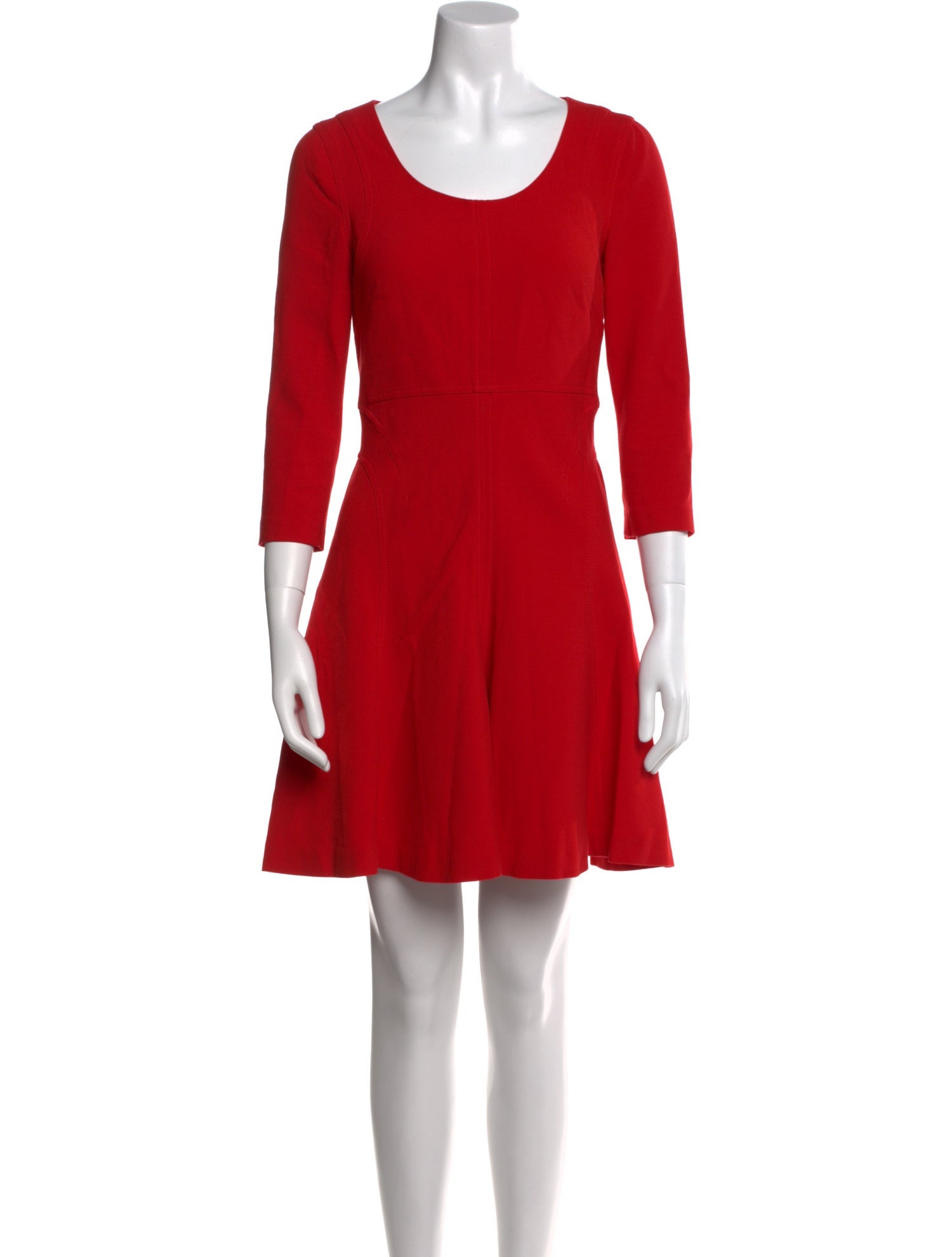Diane von Furstenberg Scoop Neck Mini Dress
