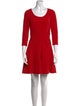 Diane von Furstenberg Scoop Neck Mini Dress