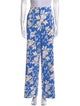 Diane von Furstenberg Floral Print Wide Leg Pants