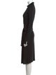 Diane von Furstenberg Plunge Neckline Midi Length Dress