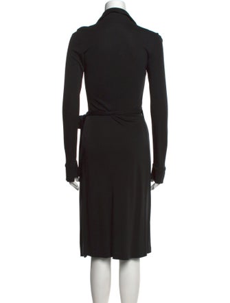 Diane von Furstenberg Plunge Neckline Midi Length Dress