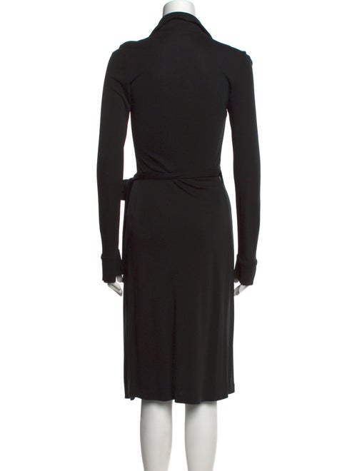 Diane von Furstenberg Plunge Neckline Midi Length Dress
