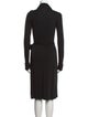 Diane von Furstenberg Plunge Neckline Midi Length Dress
