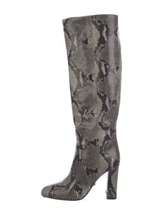 Diane von Furstenberg Snakeskin Animal Print Boots