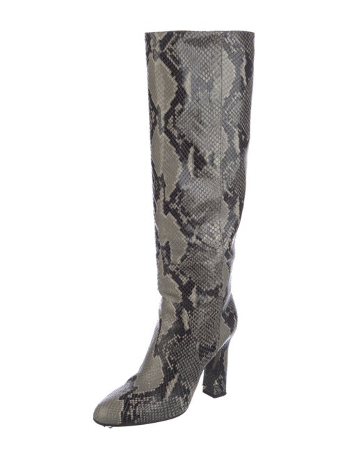 Diane von Furstenberg Snakeskin Animal Print Boots