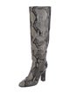 Diane von Furstenberg Snakeskin Animal Print Boots