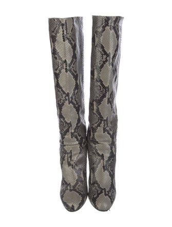 Diane von Furstenberg Snakeskin Animal Print Boots