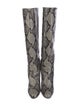 Diane von Furstenberg Snakeskin Animal Print Boots