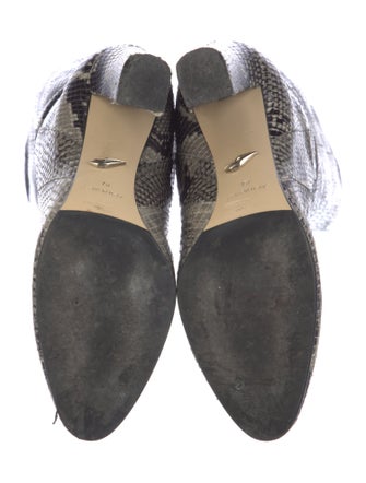Diane von Furstenberg Snakeskin Animal Print Boots