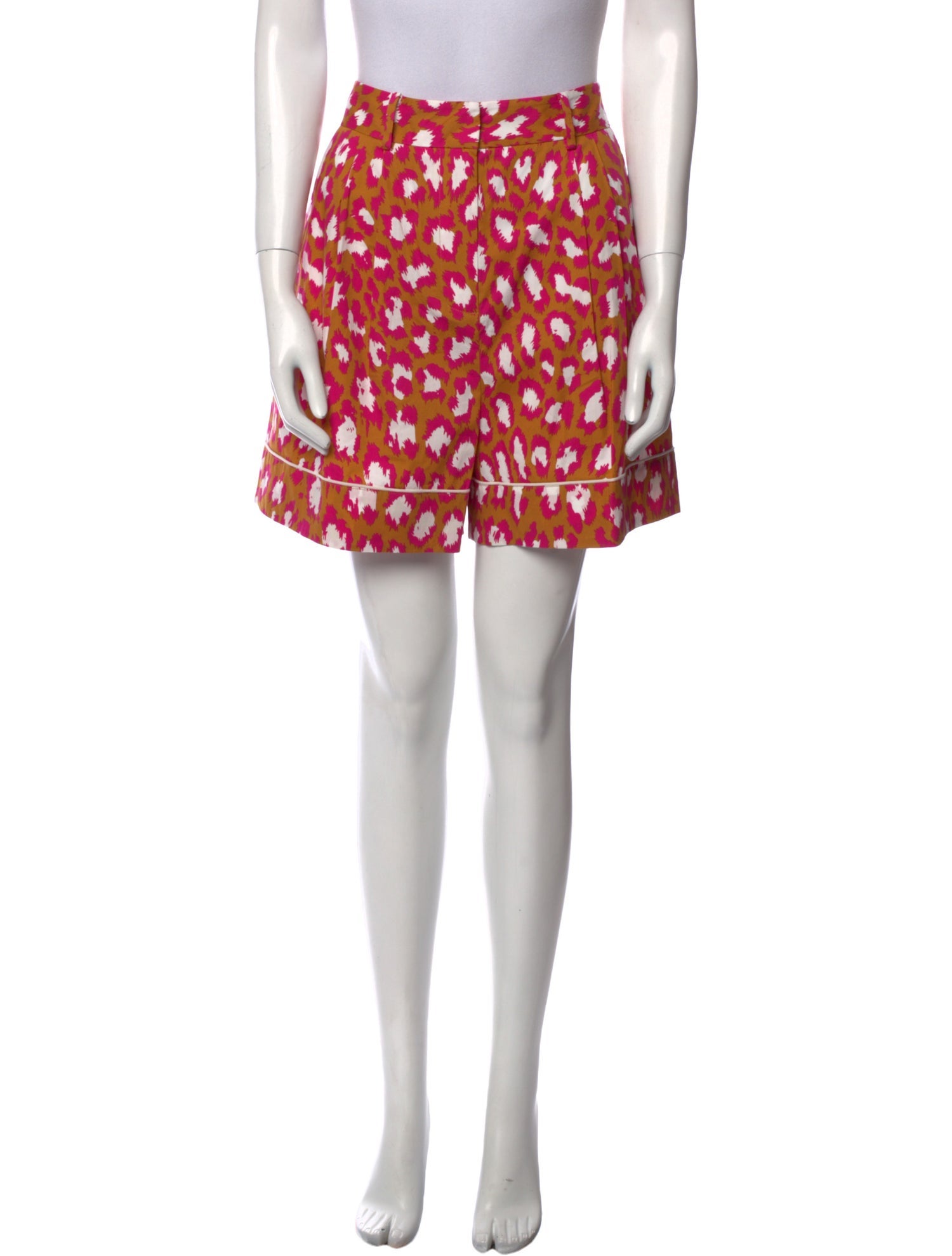 Diane von Furstenberg Printed Mini Shorts w/ Tags
