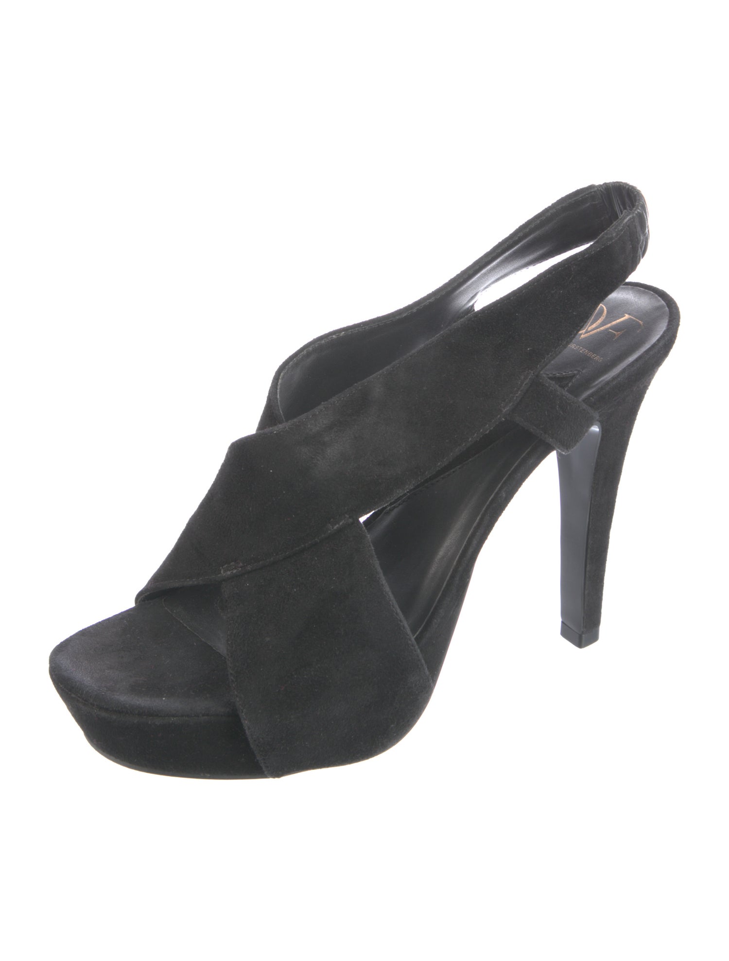 Diane von Furstenberg Suede Slingback Sandals