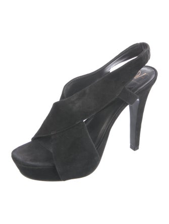 Diane von Furstenberg Suede Slingback Sandals