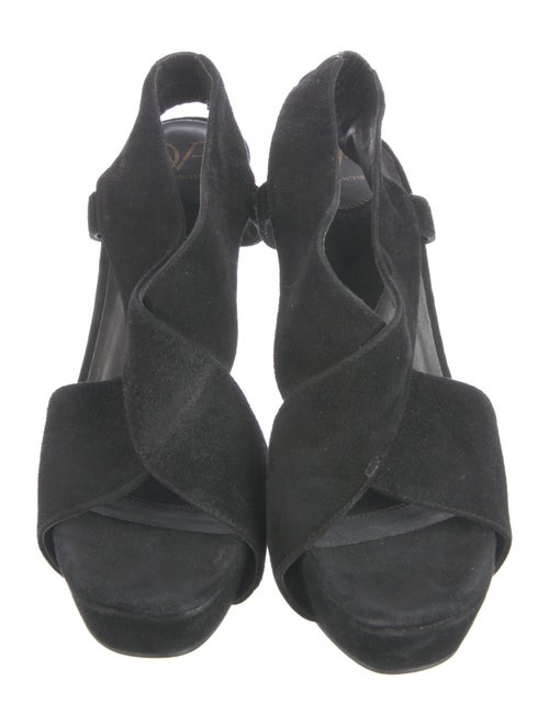 Diane von Furstenberg Suede Slingback Sandals