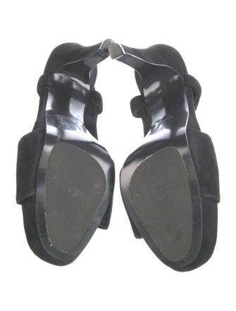 Diane von Furstenberg Suede Slingback Sandals