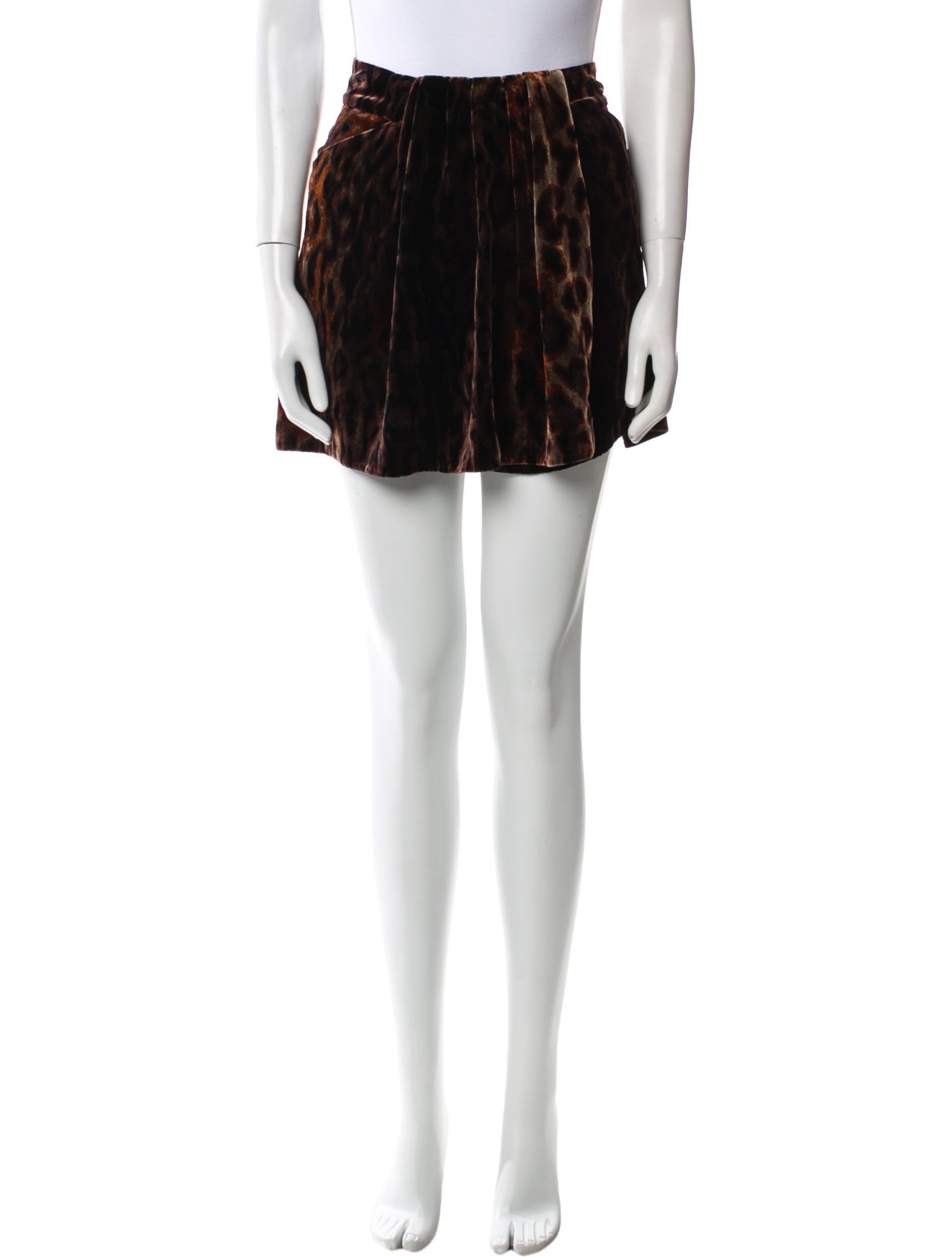 Diane von Furstenberg Animal Print Mini Skirt