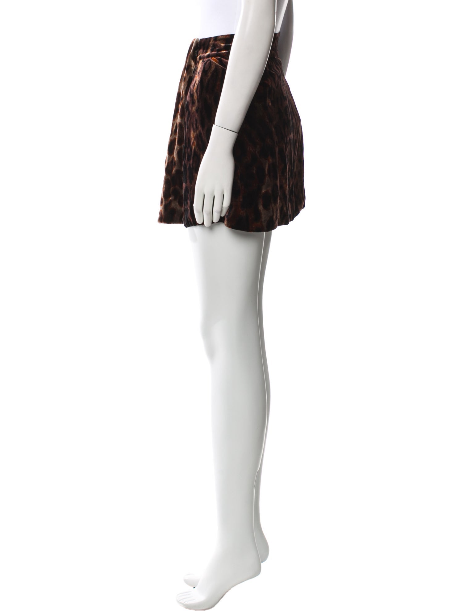 Diane von Furstenberg Animal Print Mini Skirt