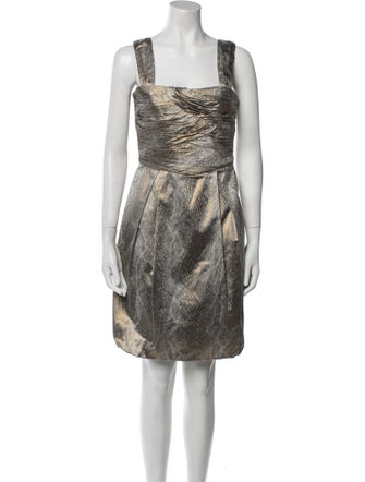 Diane von Furstenberg Animal Print Knee-Length Dress