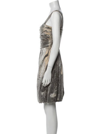 Diane von Furstenberg Animal Print Knee-Length Dress