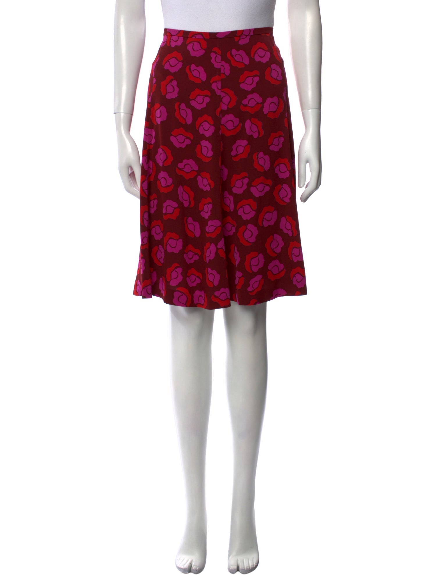 Diane von Furstenberg Silk Knee-Length Skirt
