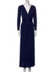 Diane von Furstenberg V-Neck Long Dress