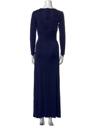 Diane von Furstenberg V-Neck Long Dress