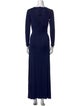 Diane von Furstenberg V-Neck Long Dress