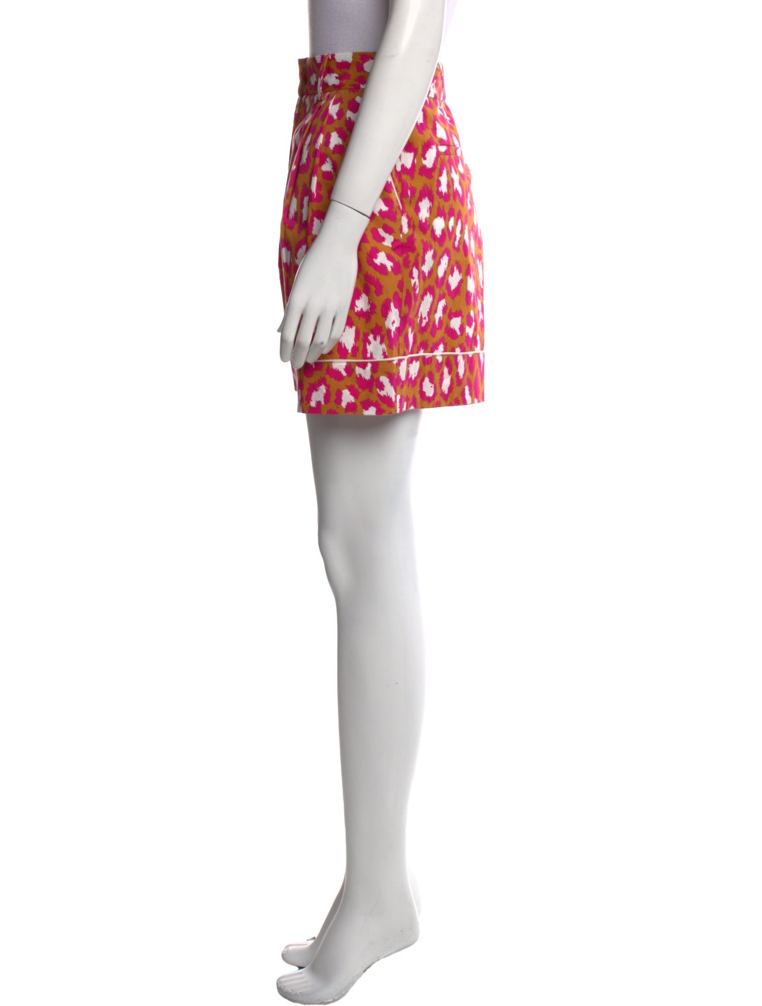 Diane von Furstenberg Printed Mini Shorts w/ Tags