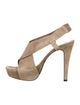 Diane von Furstenberg Suede Slingback Sandals