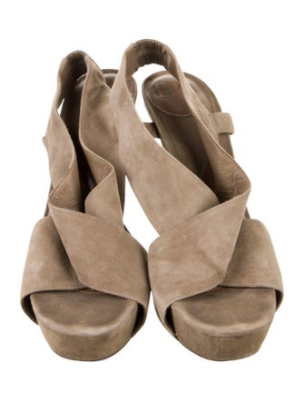 Diane von Furstenberg Suede Slingback Sandals