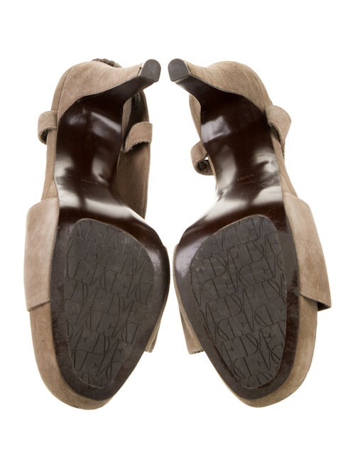 Diane von Furstenberg Suede Slingback Sandals