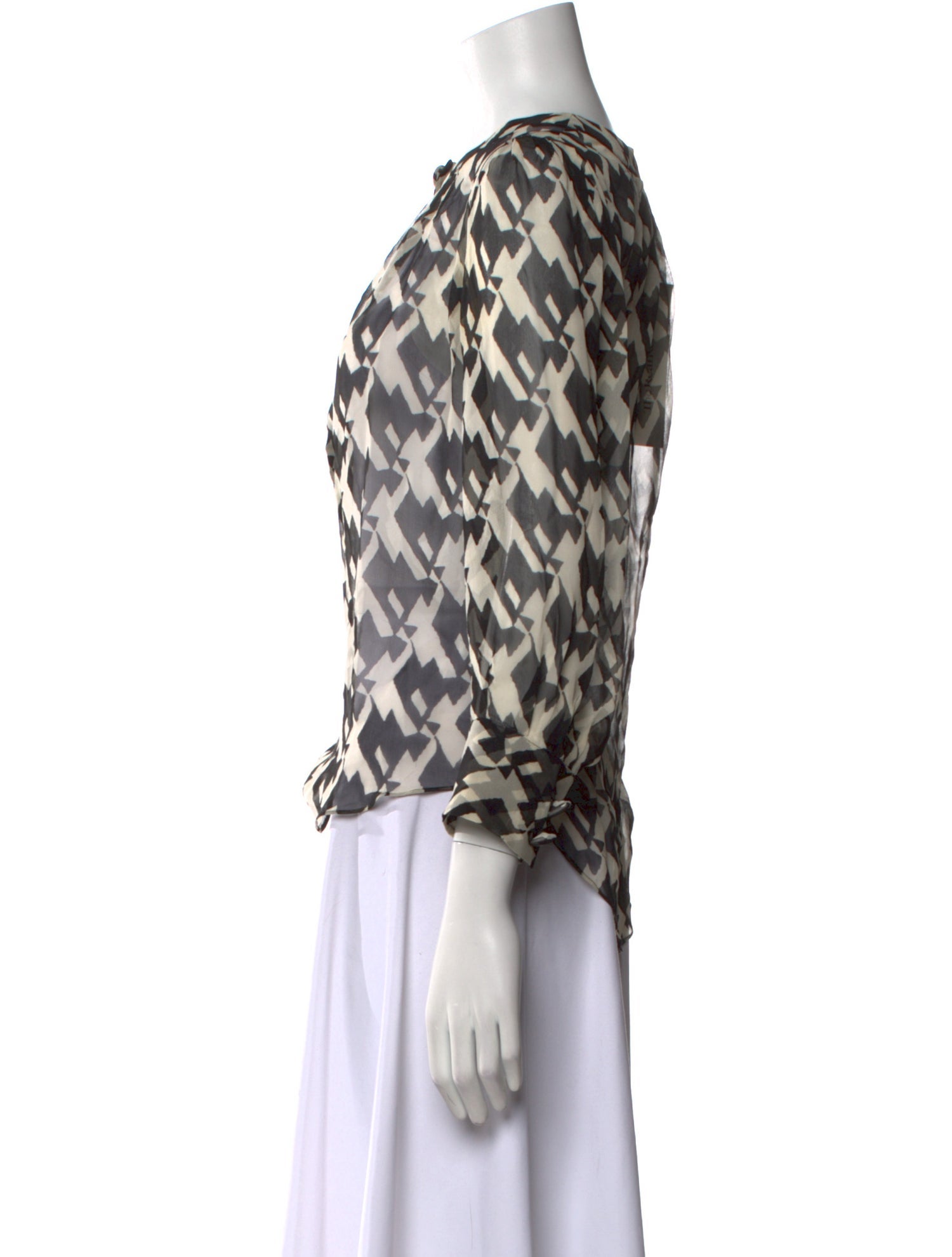 Diane von Furstenberg Silk Printed Blouse