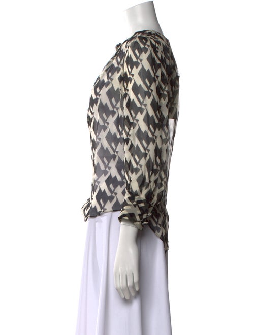 Diane von Furstenberg Silk Printed Blouse