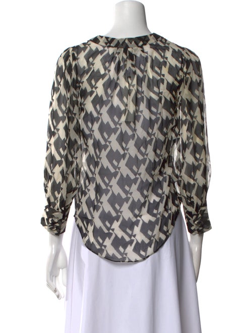 Diane von Furstenberg Silk Printed Blouse