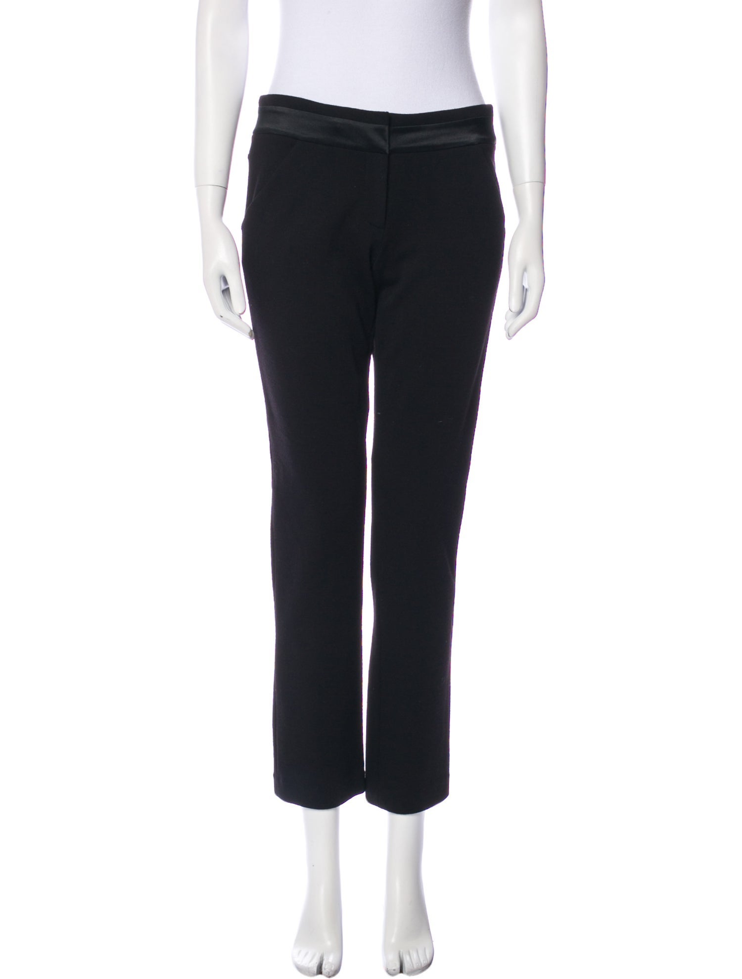 Diane von Furstenberg Wool Straight Leg Pants