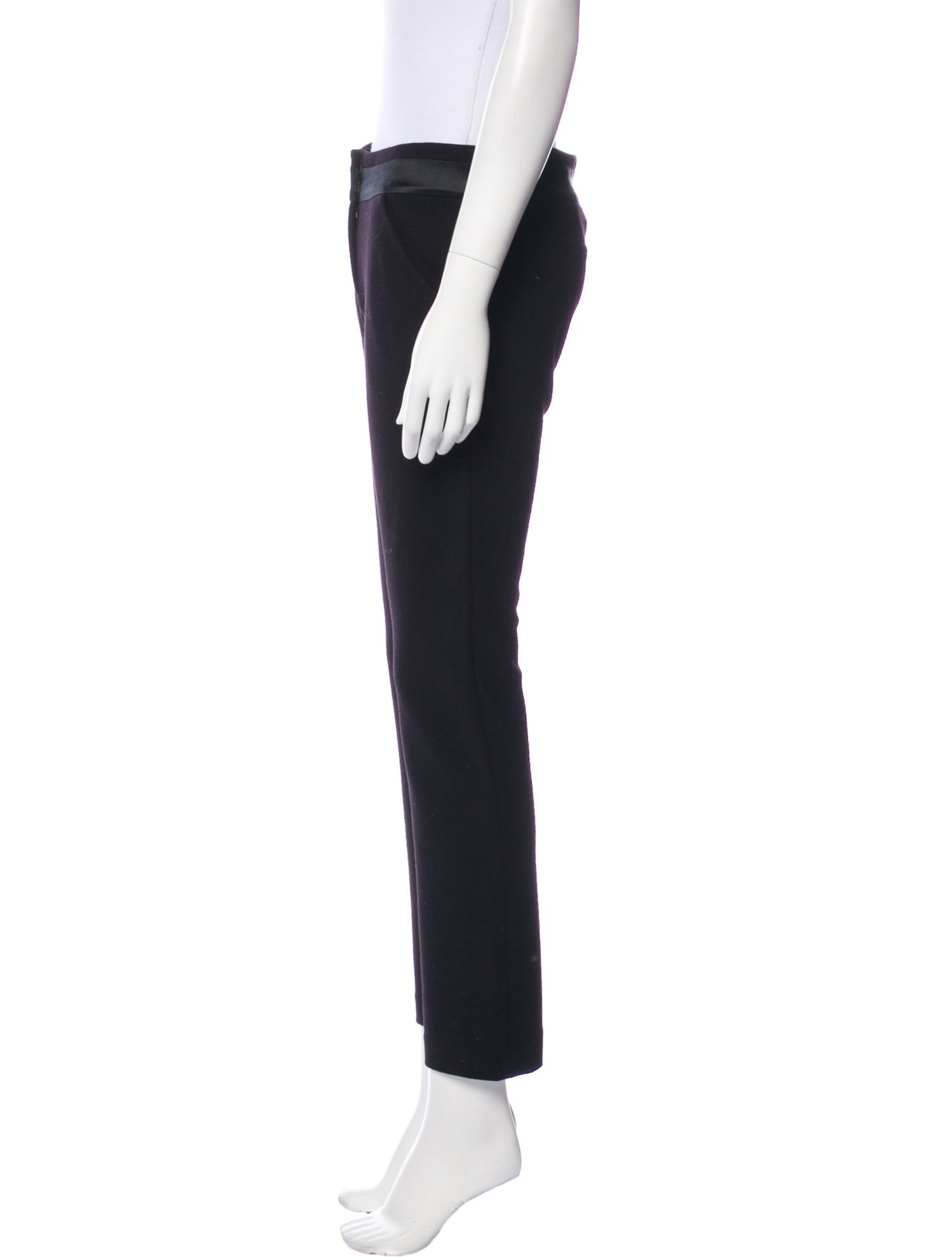 Diane von Furstenberg Wool Straight Leg Pants