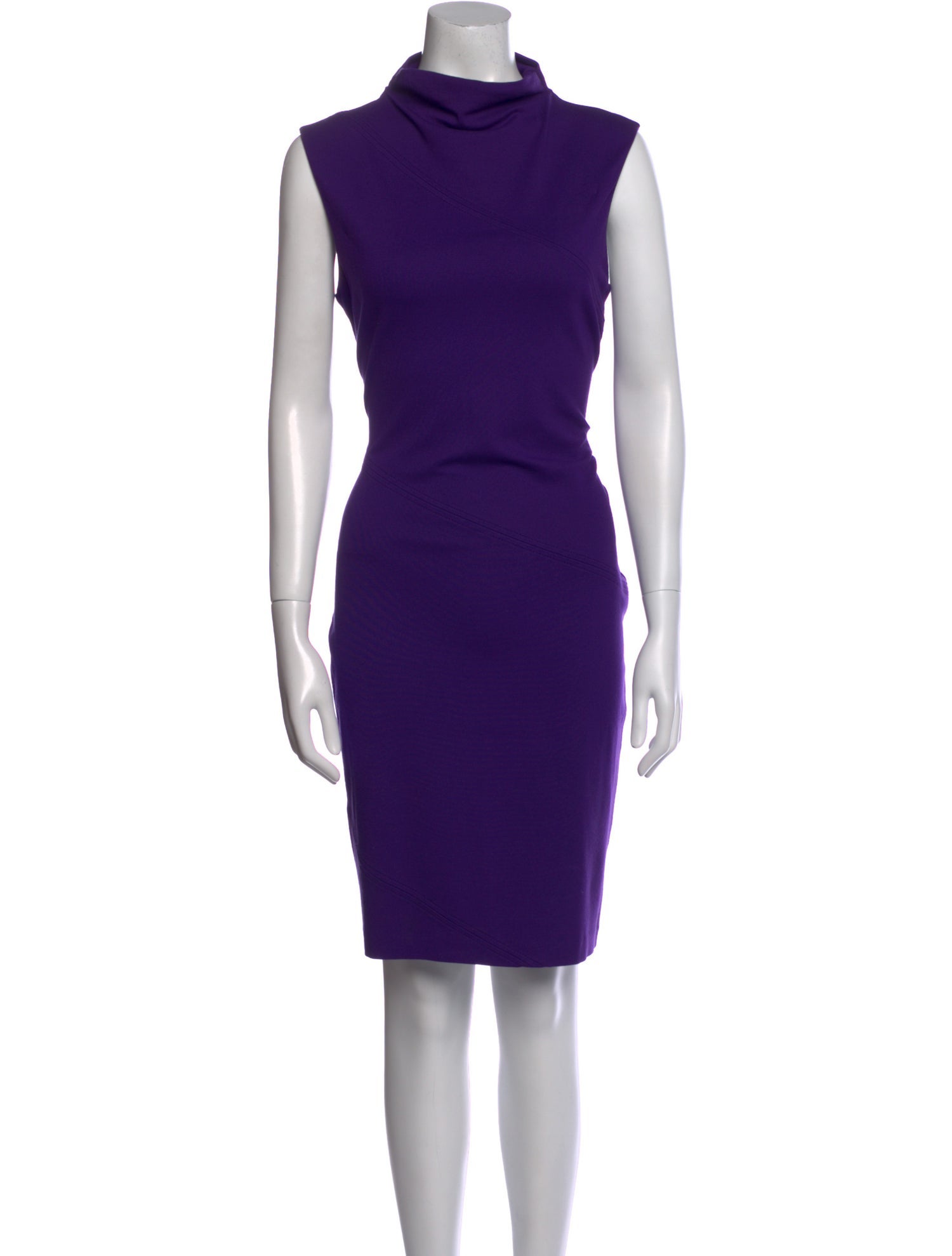 Diane von Furstenberg Turtleneck Knee-Length Dress